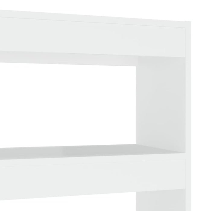 Book Cabinet Room Divider White 100x30x135 Cm Nooipa