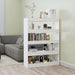 Book Cabinet Room Divider White 100x30x135 Cm Nooipa