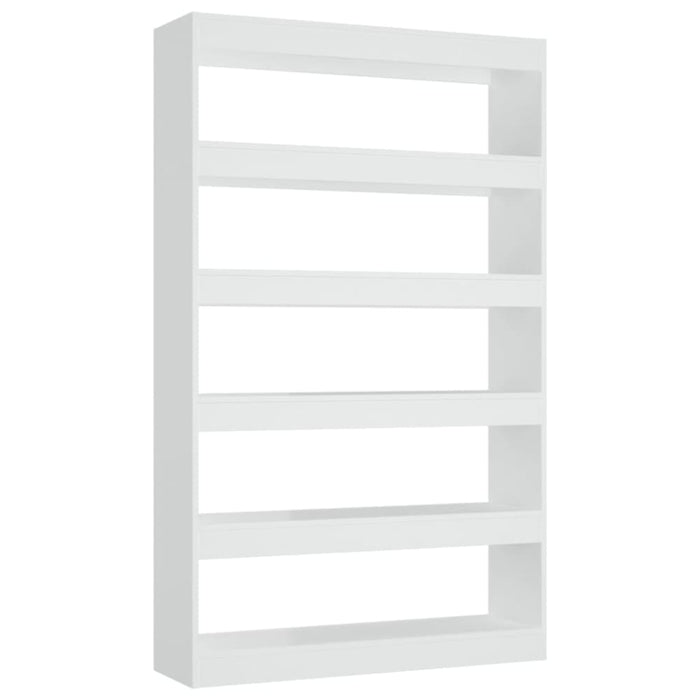 Book Cabinet Room Divider White 100x30x166 Cm Nooilt