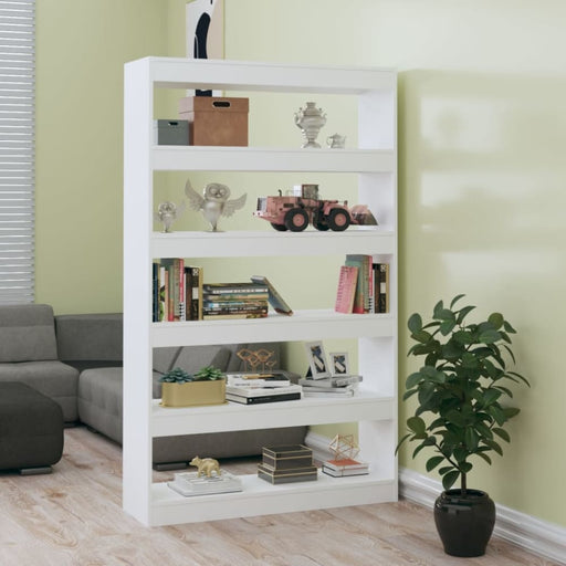 Book Cabinet Room Divider White 100x30x166 Cm Nooilt