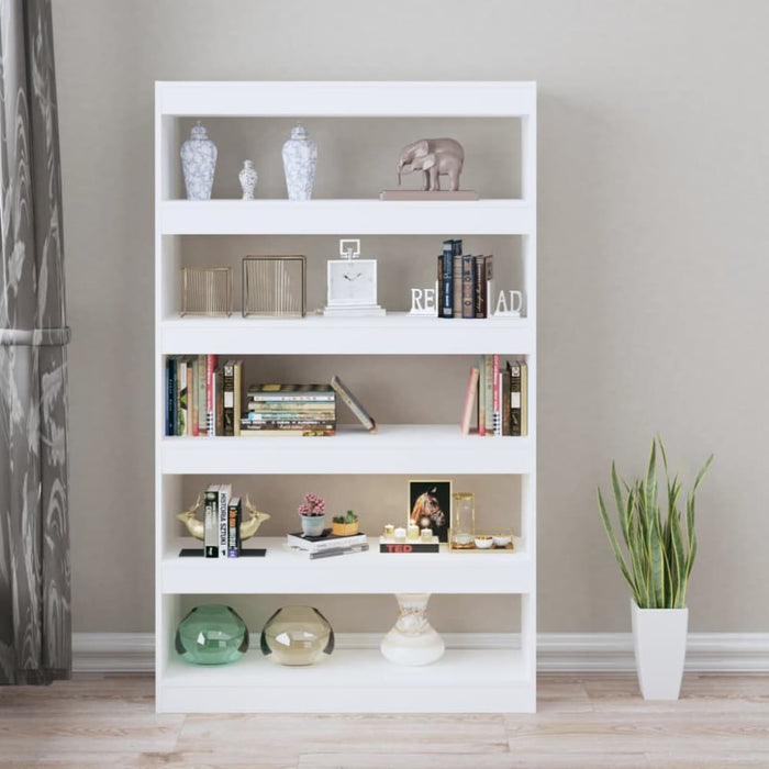 Book Cabinet Room Divider White 100x30x166 Cm Nooilt