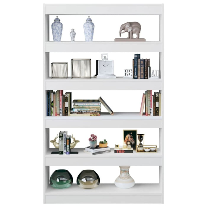 Book Cabinet Room Divider White 100x30x166 Cm Nooilt