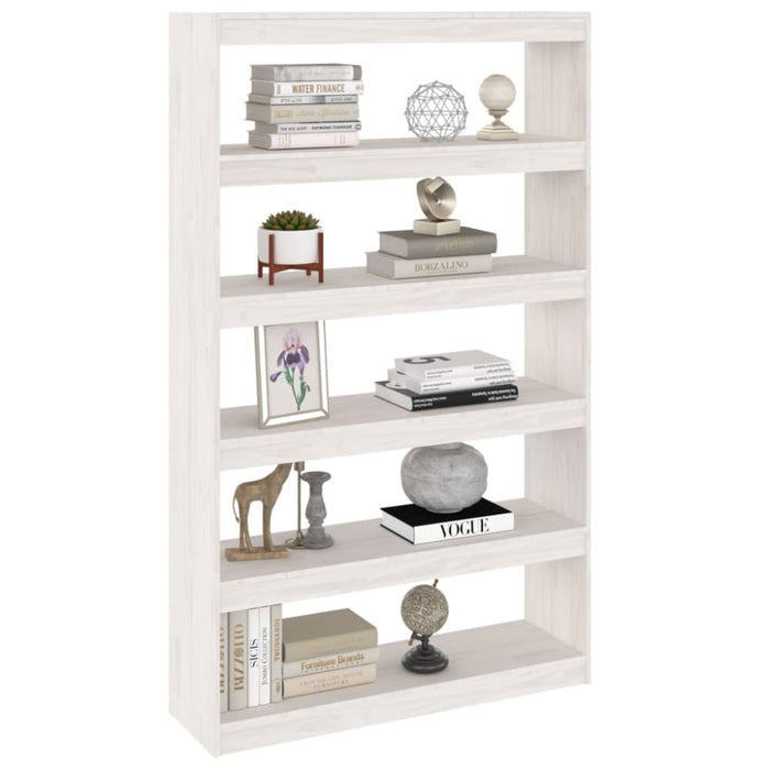 Book Cabinet Room Divider White 100x30x167.5 Cm Solid