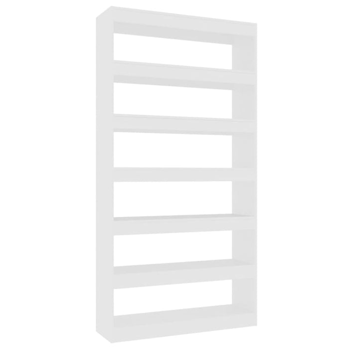 Book Cabinet Room Divider White 100x30x198 Cm Engineered