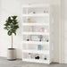 Book Cabinet Room Divider White 100x30x198 Cm Engineered