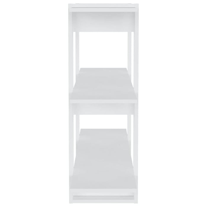 Book Cabinet Room Divider White 100x30x87 Cm Noopai