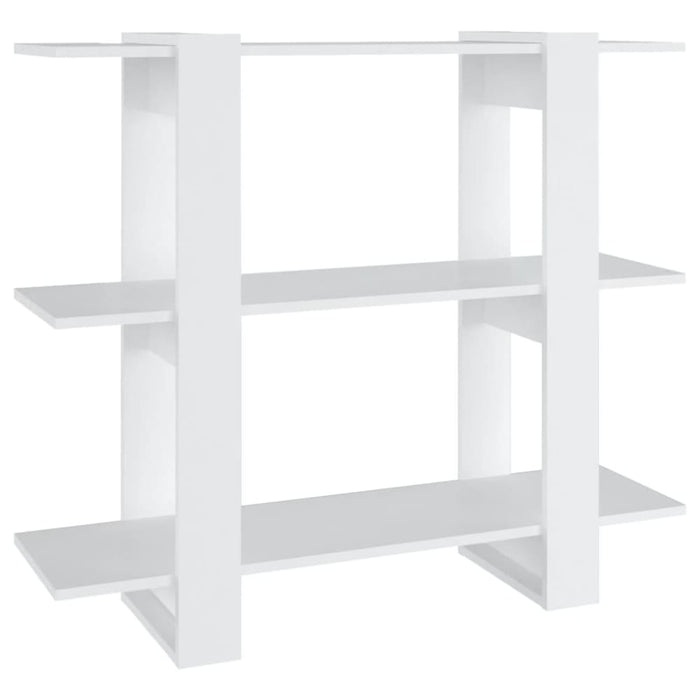 Book Cabinet Room Divider White 100x30x87 Cm Noopai