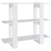 Book Cabinet Room Divider White 100x30x87 Cm Noopai