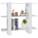 Book Cabinet Room Divider White 100x30x87 Cm Noopai