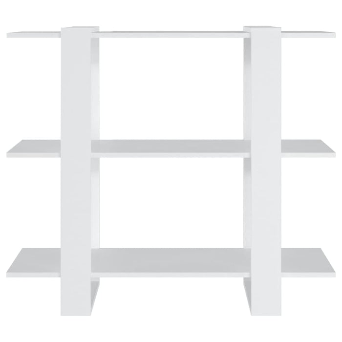 Book Cabinet Room Divider White 100x30x87 Cm Noopai