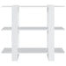Book Cabinet Room Divider White 100x30x87 Cm Noopai