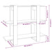 Book Cabinet Room Divider White 100x30x87 Cm Noopai