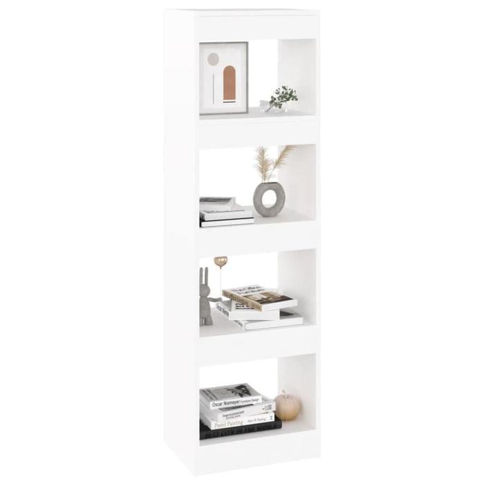 Book Cabinet Room Divider White 40x30x135 Cm Noolok
