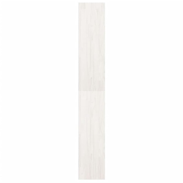 Book Cabinet Room Divider White 40x30x199 Cm Solid Pinewood