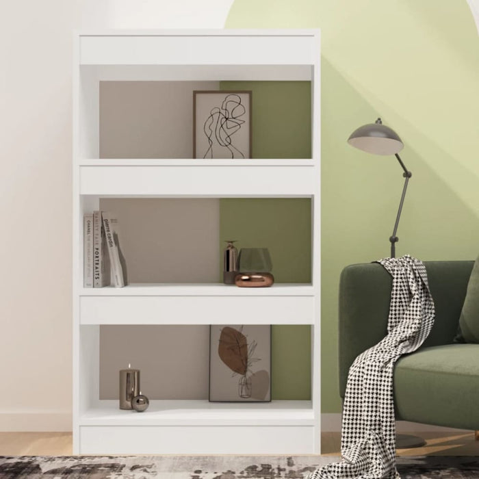 Book Cabinet Room Divider White 60x30x103 Cm Engineered