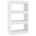 Book Cabinet Room Divider White 60x30x103 Cm Engineered