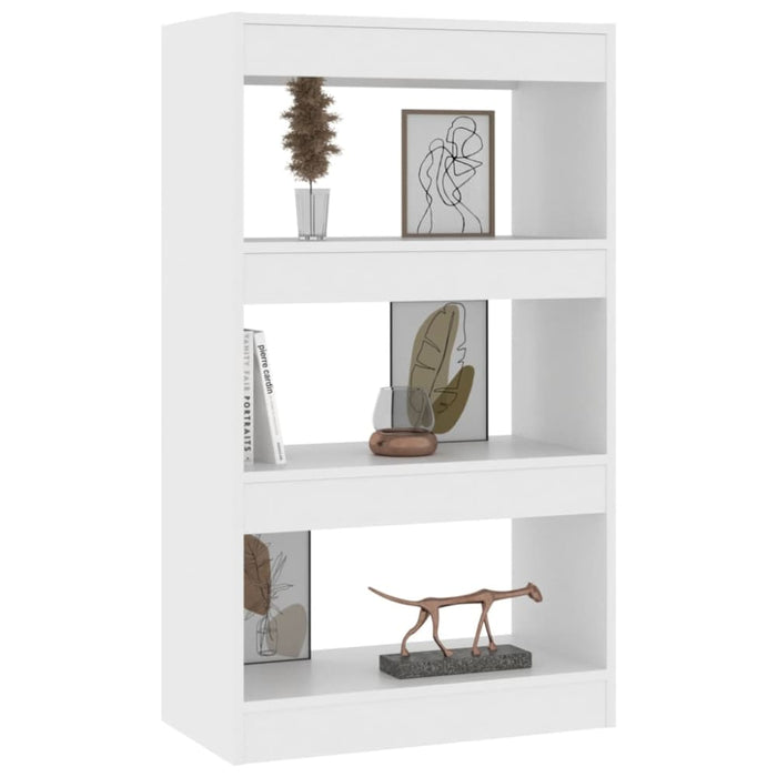 Book Cabinet Room Divider White 60x30x103 Cm Engineered
