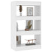 Book Cabinet Room Divider White 60x30x103 Cm Engineered