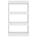 Book Cabinet Room Divider White 60x30x103 Cm Engineered