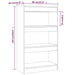 Book Cabinet Room Divider White 60x30x103 Cm Engineered