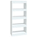 Book Cabinet Room Divider White 60x30x135 Cm Engineered