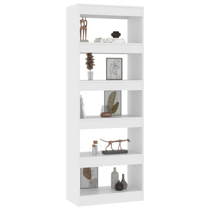 Book Cabinet Room Divider White 60x30x166 Cm Engineered