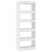Book Cabinet Room Divider White 60x30x166 Cm Engineered