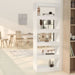 Book Cabinet Room Divider White 60x30x166 Cm Engineered