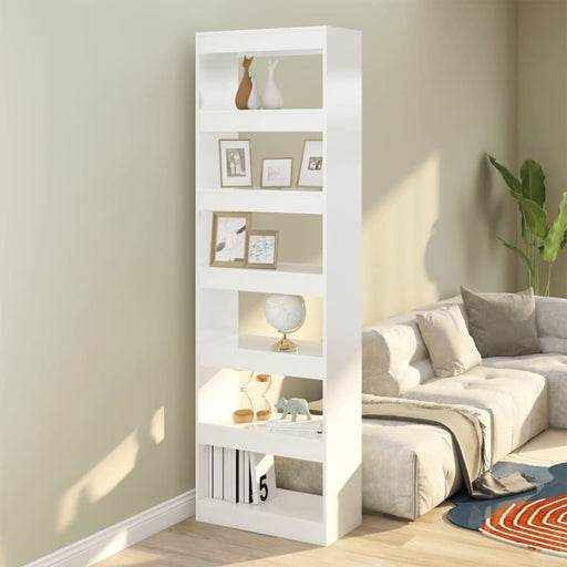 Book Cabinet Room Divider White 60x30x198 Cm Noolnx