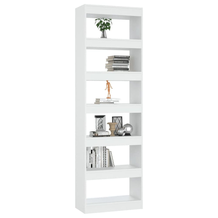 Book Cabinet Room Divider White 60x30x198 Cm Noolnx