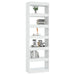 Book Cabinet Room Divider White 60x30x198 Cm Noolnx