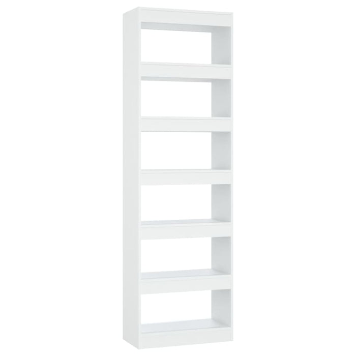 Book Cabinet Room Divider White 60x30x198 Cm Noolnx