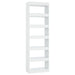 Book Cabinet Room Divider White 60x30x198 Cm Noolnx