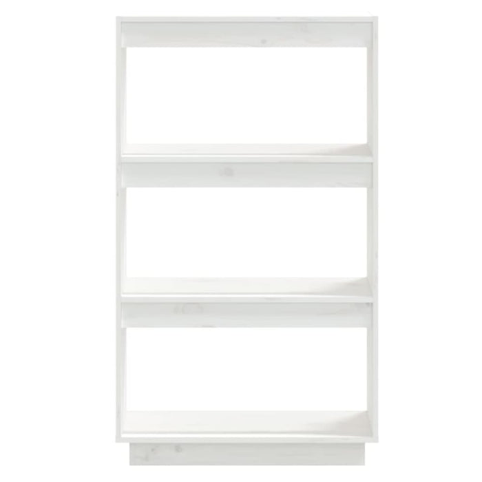 Book Cabinet Room Divider White 60x35x103 Cm Solid Wood