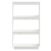 Book Cabinet Room Divider White 60x35x103 Cm Solid Wood