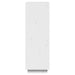 Book Cabinet Room Divider White 60x35x103 Cm Solid Wood