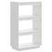 Book Cabinet Room Divider White 60x35x103 Cm Solid Wood