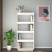 Book Cabinet Room Divider White 60x35x135 Cm Solid Pinewood