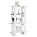 Book Cabinet Room Divider White 80x30x123.5 Cm Noopia