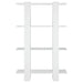 Book Cabinet Room Divider White 80x30x123.5 Cm Noopia