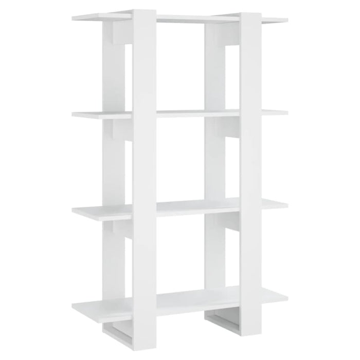 Book Cabinet Room Divider White 80x30x123.5 Cm Noopia