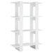 Book Cabinet Room Divider White 80x30x123.5 Cm Noopia