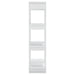 Book Cabinet Room Divider White 80x30x123.5 Cm Noopia