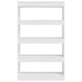Book Cabinet Room Divider White 80x30x135 Cm Engineered