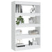 Book Cabinet Room Divider White 80x30x135 Cm Engineered