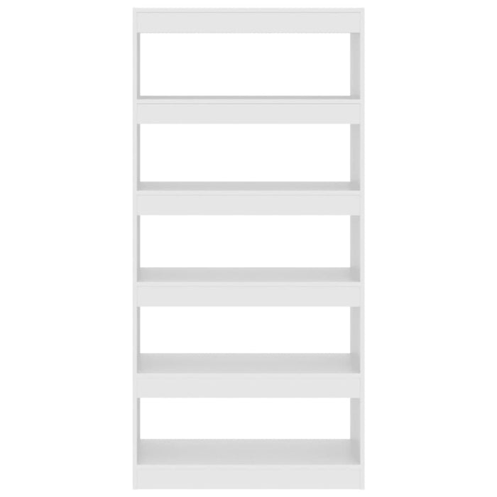 Book Cabinet Room Divider White 80x30x166 Cm Engineered