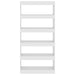 Book Cabinet Room Divider White 80x30x166 Cm Engineered