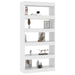 Book Cabinet Room Divider White 80x30x166 Cm Engineered