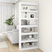 Book Cabinet Room Divider White 80x30x198 Cm Engineered