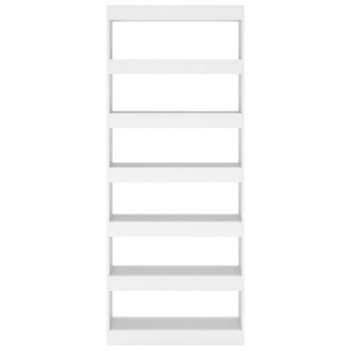 Book Cabinet Room Divider White 80x30x198 Cm Engineered